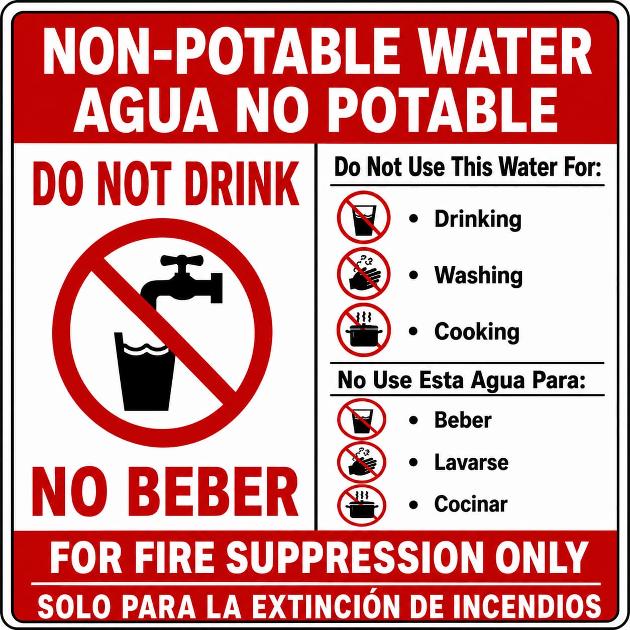 Important drinking water notice posted at Wood Ranch